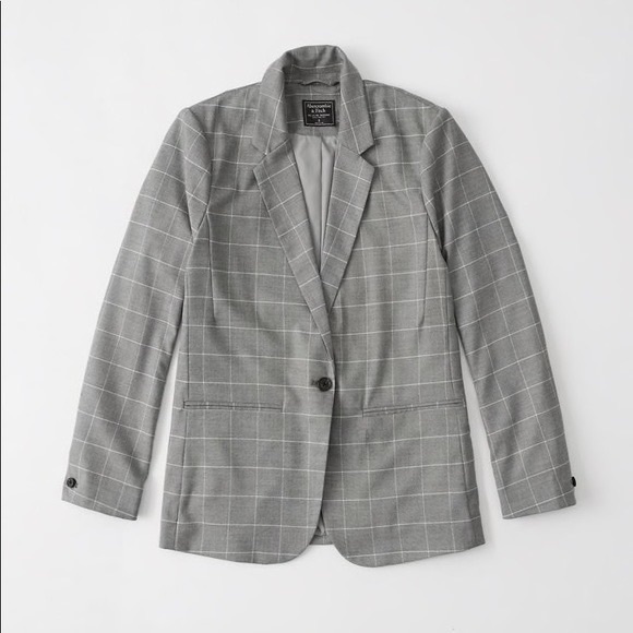 Abercrombie & Fitch Plaid Blazer - Picture 1 of 9